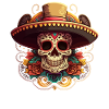 Sugar Skull Sombrero Fiesta