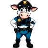 Polizei Kuh