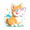 Coole Corgi-Sonnenbrillen