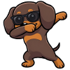 Dabbing Dackel alias Teckel