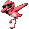 Dabbing Flamingo
