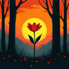 Sonnenrose im Wald