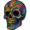 Psychedelic Skull – Trippy Skull Design