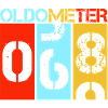 Oldometer 68 Retro 69th Birthday Milestone