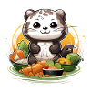 Kitchen panda at the feast