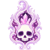 Crystal Skull Flame Spell
