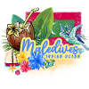 Maldives Turtle Retro Indian Ocean Design