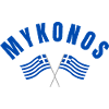 Drapeaux grecs de Mykonos