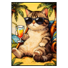 Cool Cat on Summer Vacation