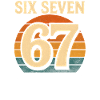 Six Seven 67 Italian Brainrot Retro Sunset Meme