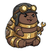 Chenille Steampunk Ingénieur Apprenti Laiton