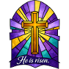 He is Risen Cross Easter