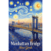 Manhattan Bridge in Star Swirl Style