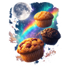 Space muffins cosmic delight