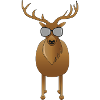 Platzhirsch mit Sonnenbrille