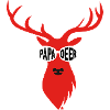 Papa-Hirsch mit Sonnenbrille - rot