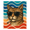 Cat summer with sunglasses