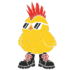 Punk chick with sunglasses