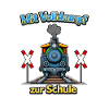 Dampflok zur Schule Einschulung 