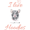 I love Hoodies – cute rat