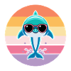 Pastel dolphin sunglasses