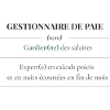 T-shirt Gestionnaire de Paie – Définition | Cadeau