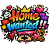 Home Wanted Cartoon Love Pop Art