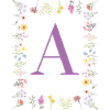 Initiale florale