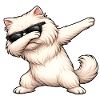 Dab du chat perse