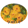 Vibrant Yellow Rose Macro Ellipse