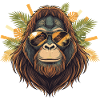 Sunglasses Orangutan Tropical Charm
