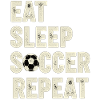 Spis, sov, fodbold, gentag fodboldfan,