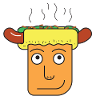 Franken-Bun: The Hot Dog Head Cartoon
