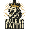 Walk By Faith Lion Faith Religion