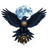 Steampunk Luna Raven with Rudder