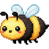 Pixel Bee Cute Retro Bees