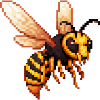 Pixel Hornet Bee