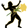 Dance of the Silhouette with Flower