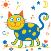 Kunterbunte Katze