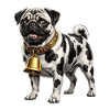 Funny Mixed Dog Cow Pattern Pug