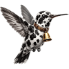 Funny Mixed Hummingbird Cow Pattern