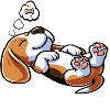 Hundemüde Beagle Beaglebesitzer Beaglehalter