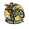 Adesivo Dirt Rider Vintage Moto