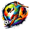 Fotballskjorte spiller silhuett fotball