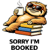 Cozy Sloth Reading Stack