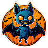 Blue Bat Halloween