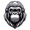 Gorilla Warrior Graphic