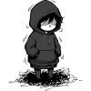Child Hoodie Dark Eye Mask