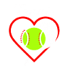 Tennis Herz Schläger