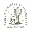 Cactus succulent plant lover funny gardener